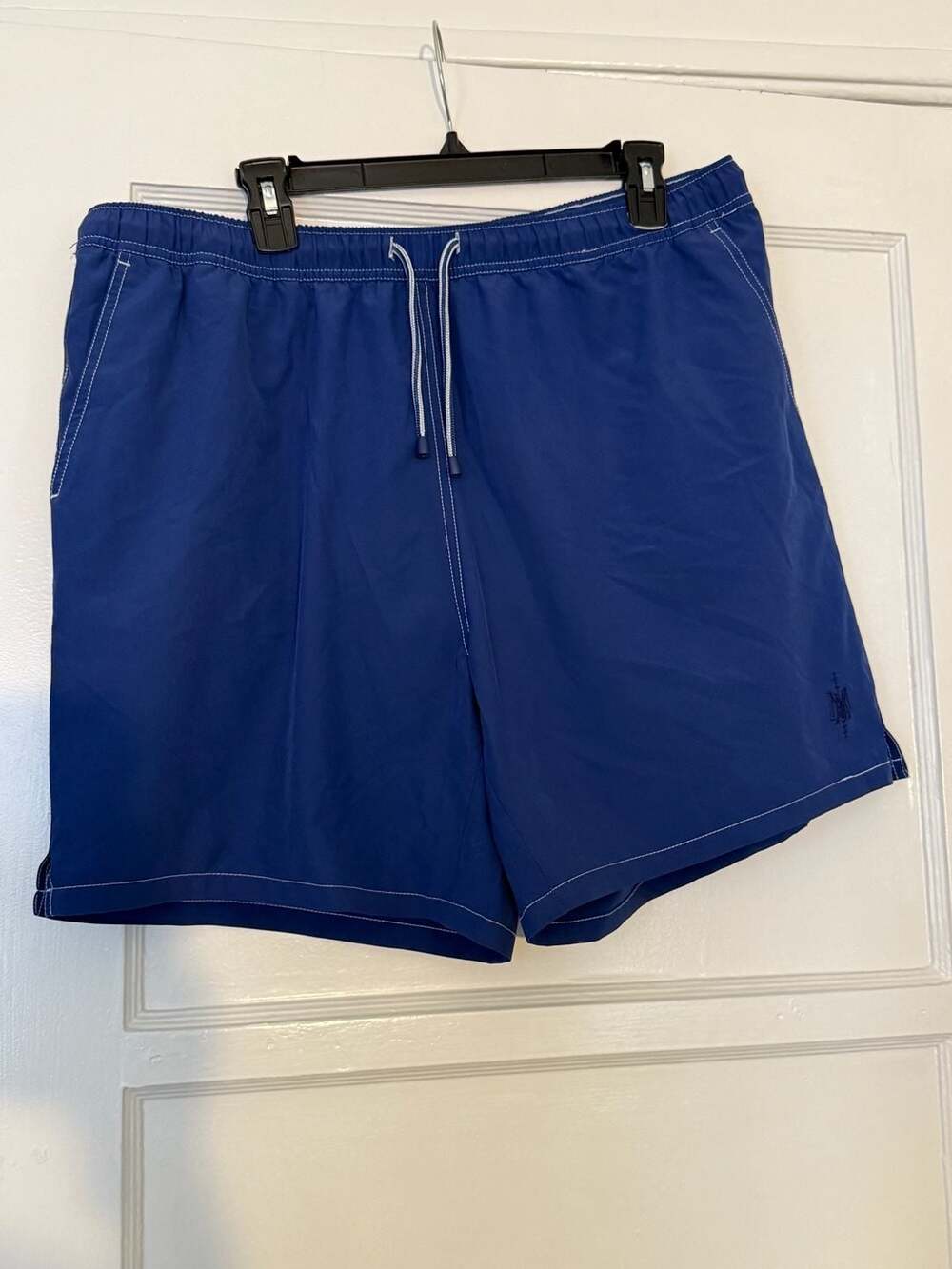 Peter Millar Men's Blue Contrast Stitch Swim Trunks Size XL
